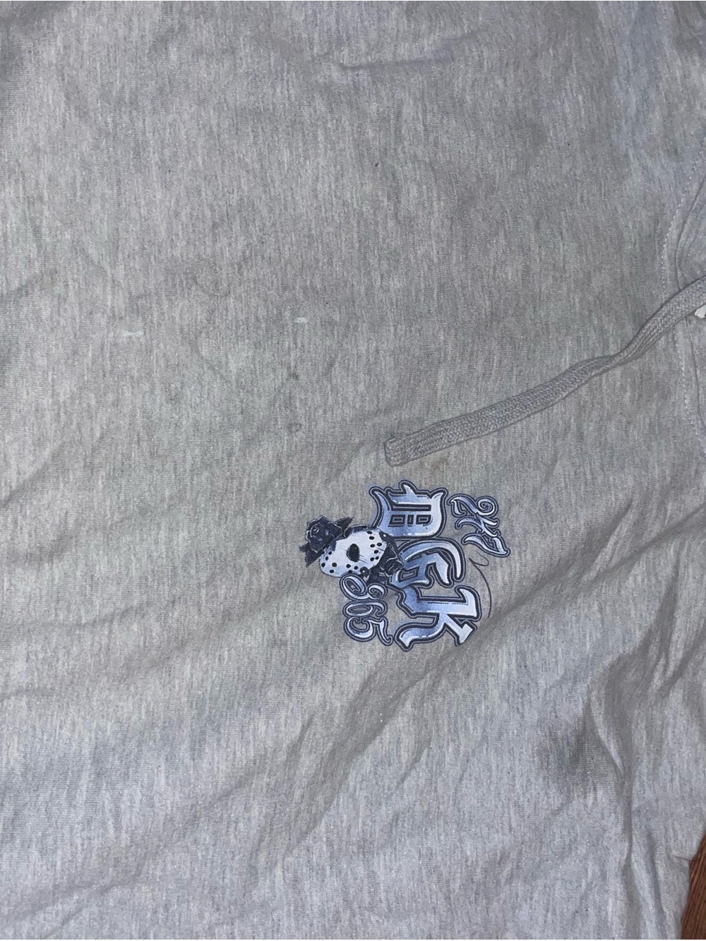 Gray Graphic Dgk Hoodie with Crest Logo